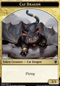 Cat Dragon (009) // Dragon (007) Double-sided Token